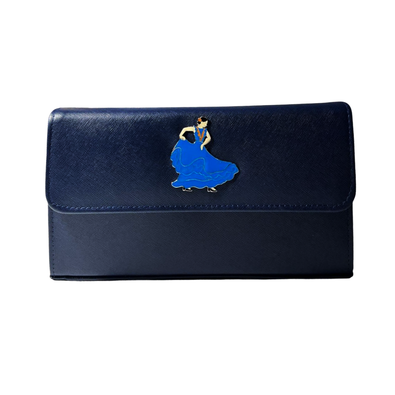 Blue Leather Wallet
