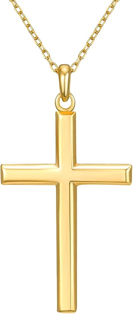 Gold Cross Pendant Necklace