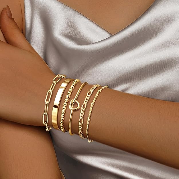 Gold Plated Bracelet Set