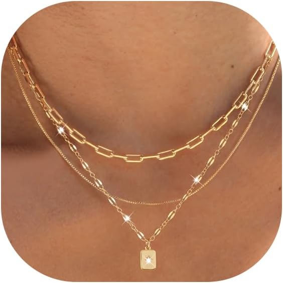 Layered Gold Necklace Set