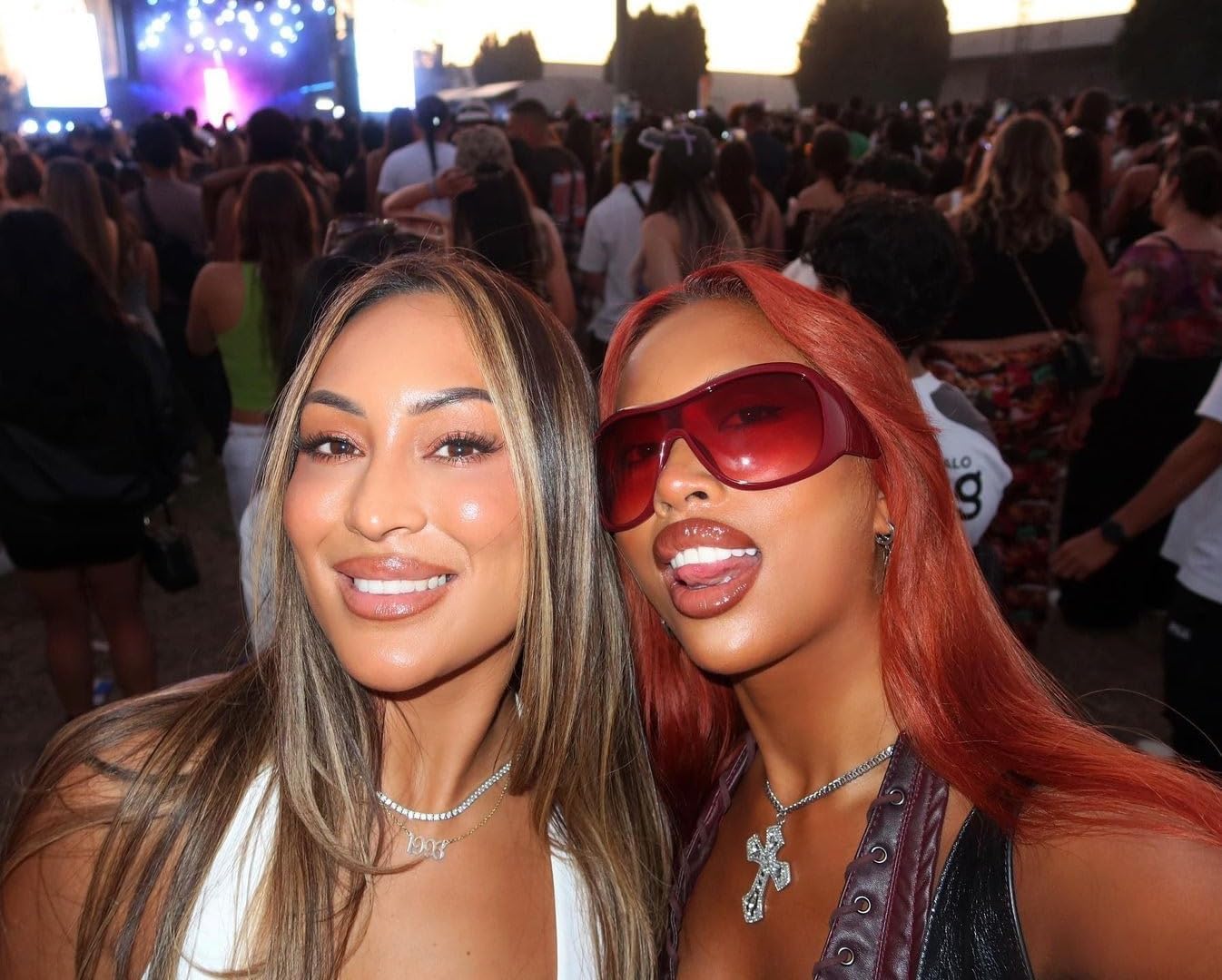 Red Oversized Sunglasses