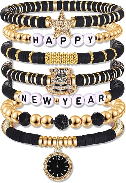 New Year Themed Bracelet Set