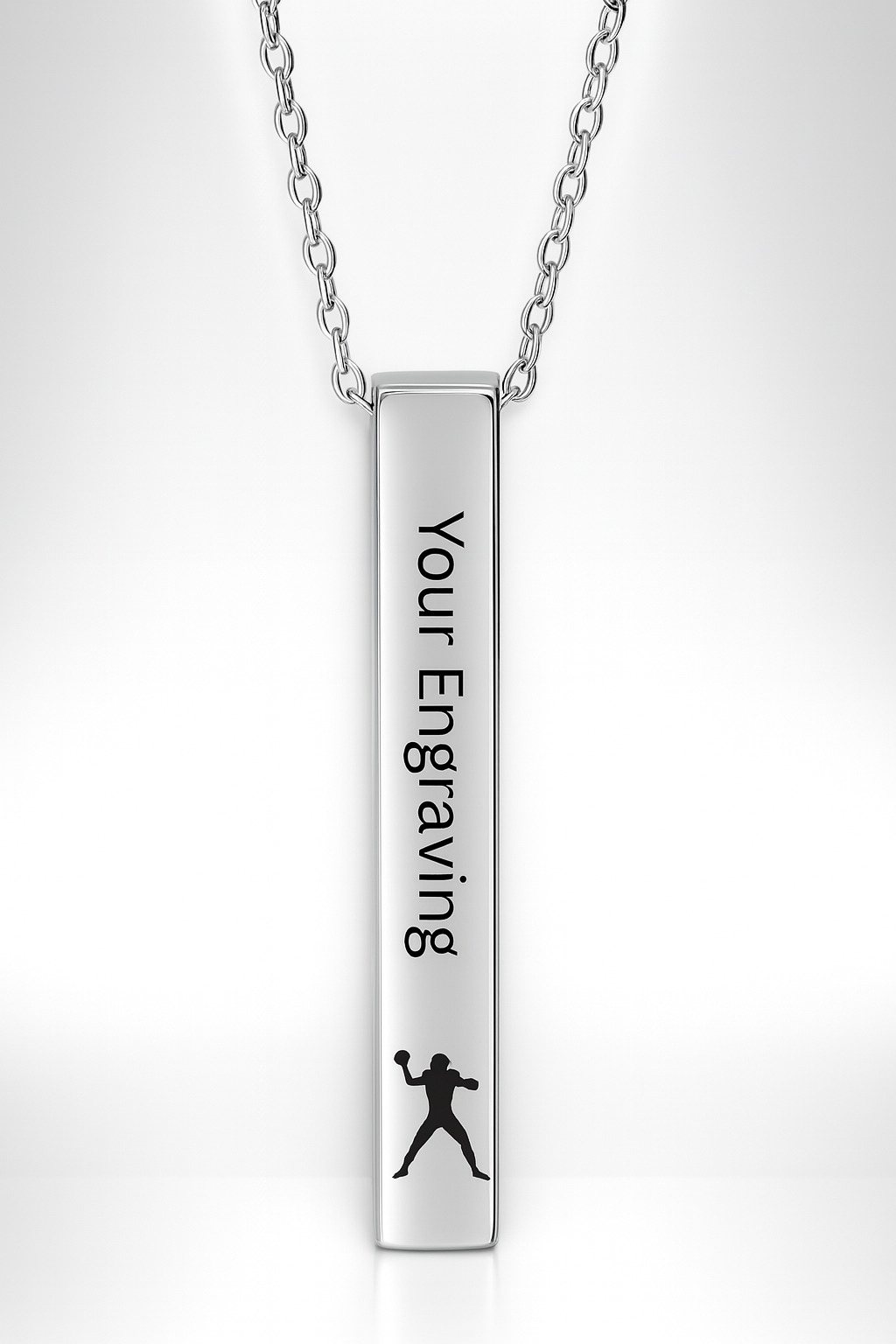 Legacy Command™ Vertical Bar Necklace – Silver Edition
