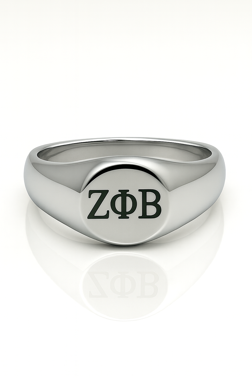 Zeta Prestige Oval Signet Ring – Silver Edition 