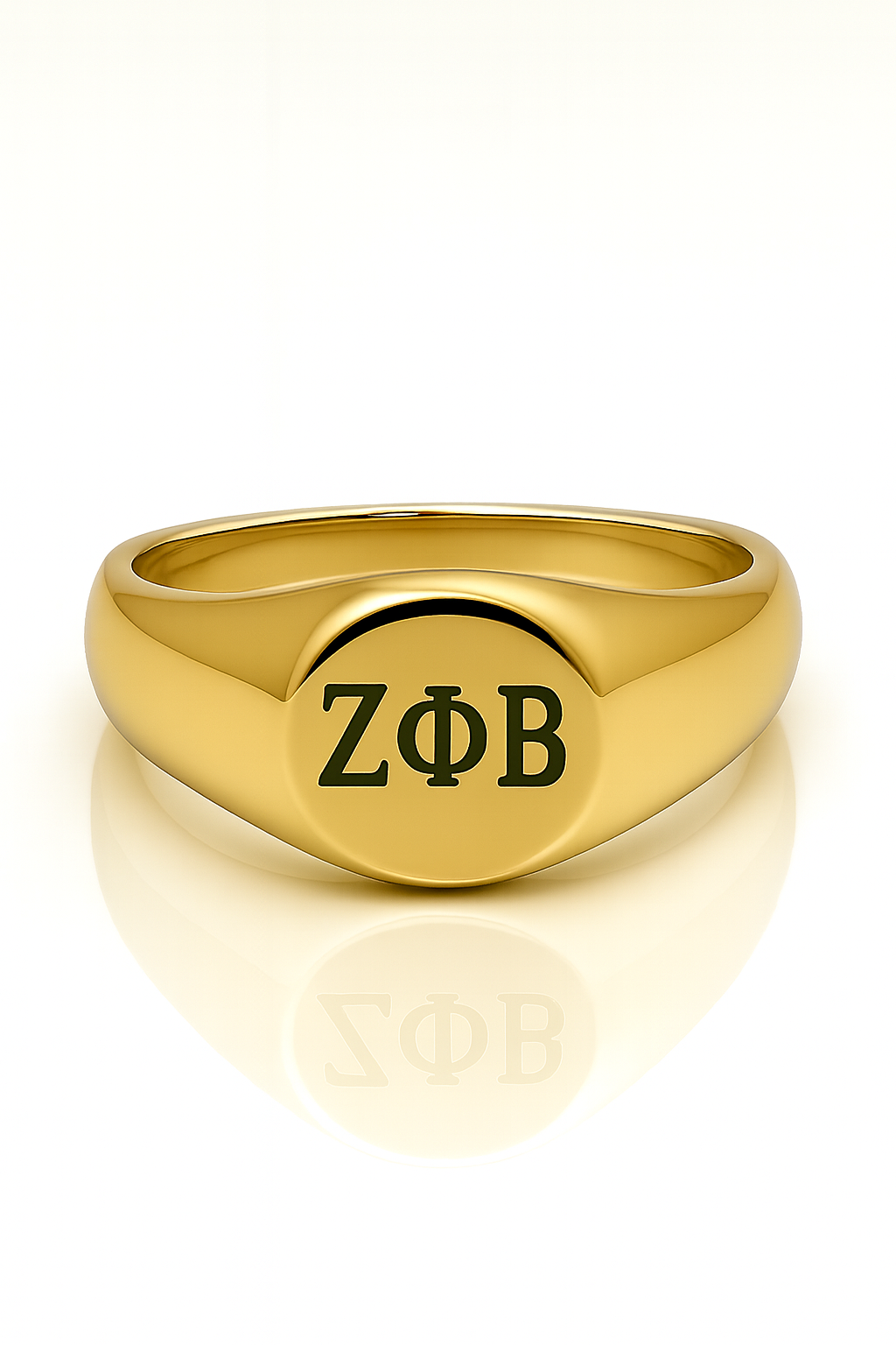 Zeta Prestige Oval Signet Ring – Gold Edition 