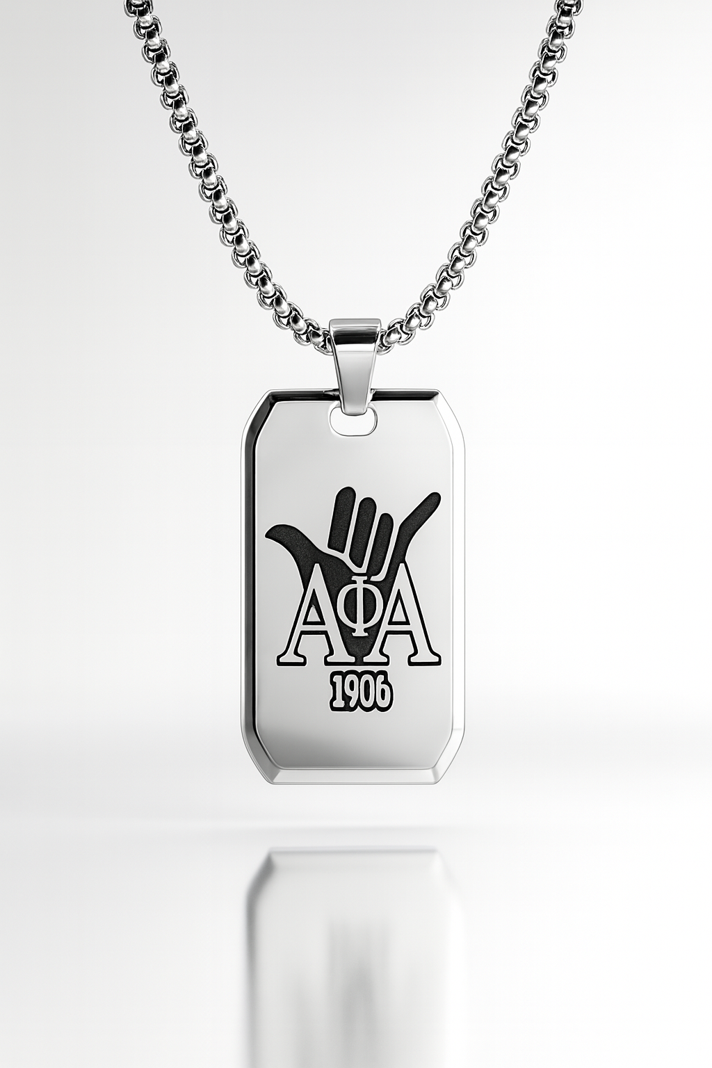 Imperial Legacy Dog Tag Necklace – Alpha Silver Edition