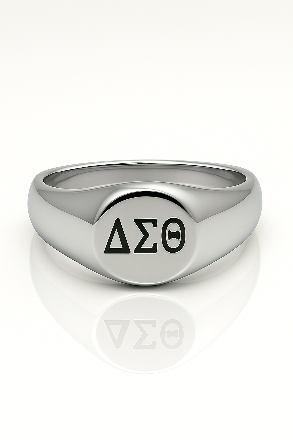Silver Seal– Delta Sigma Theta Round Signet Ring