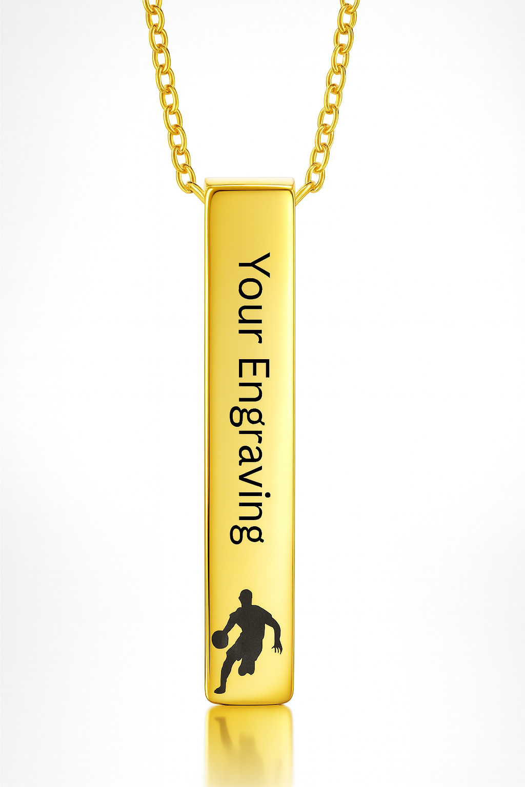 Legacy Drive™ Vertical Bar Necklace – Gold Edition