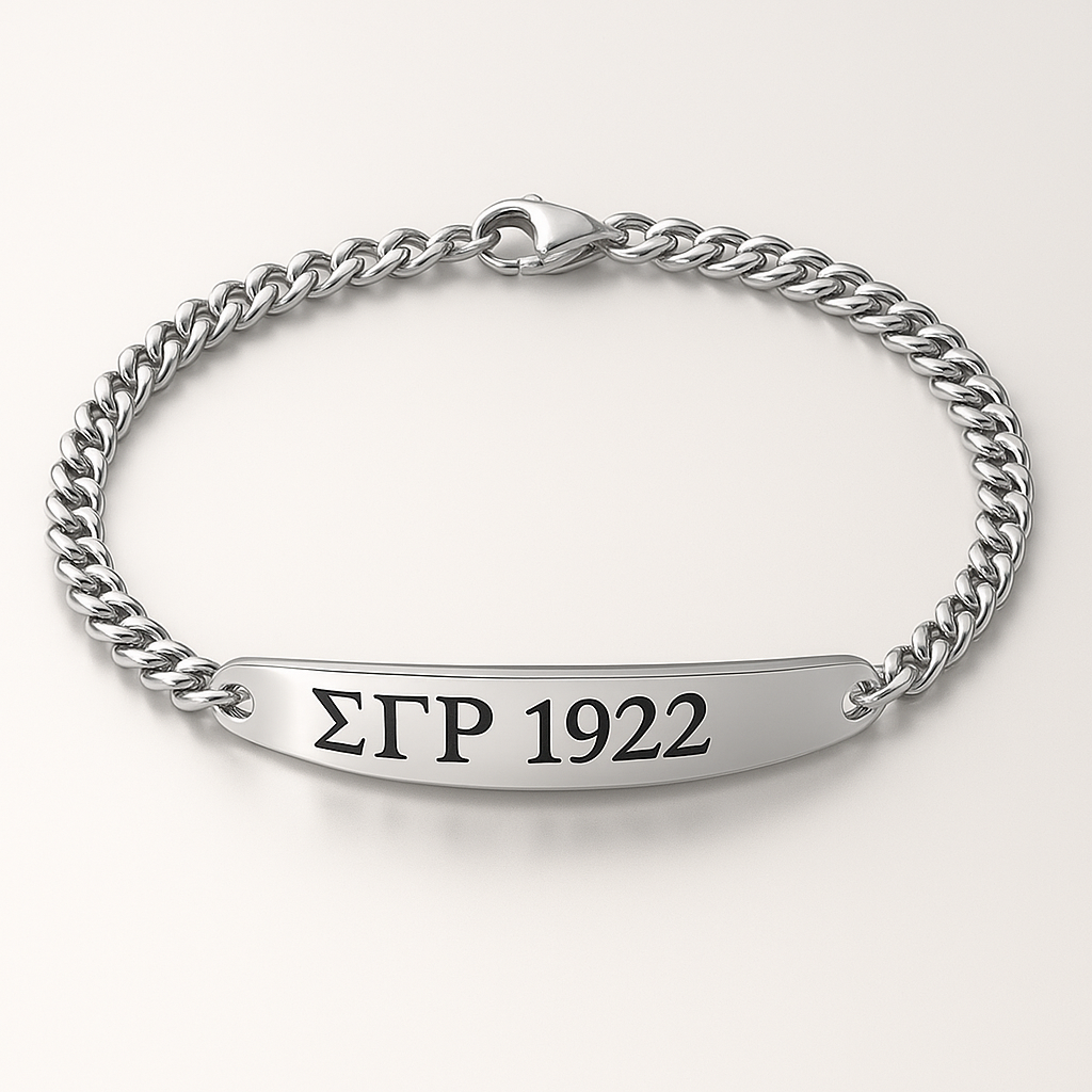 Sterling Legacy Bar Bracelet – Sigma Gamma Rho Edition