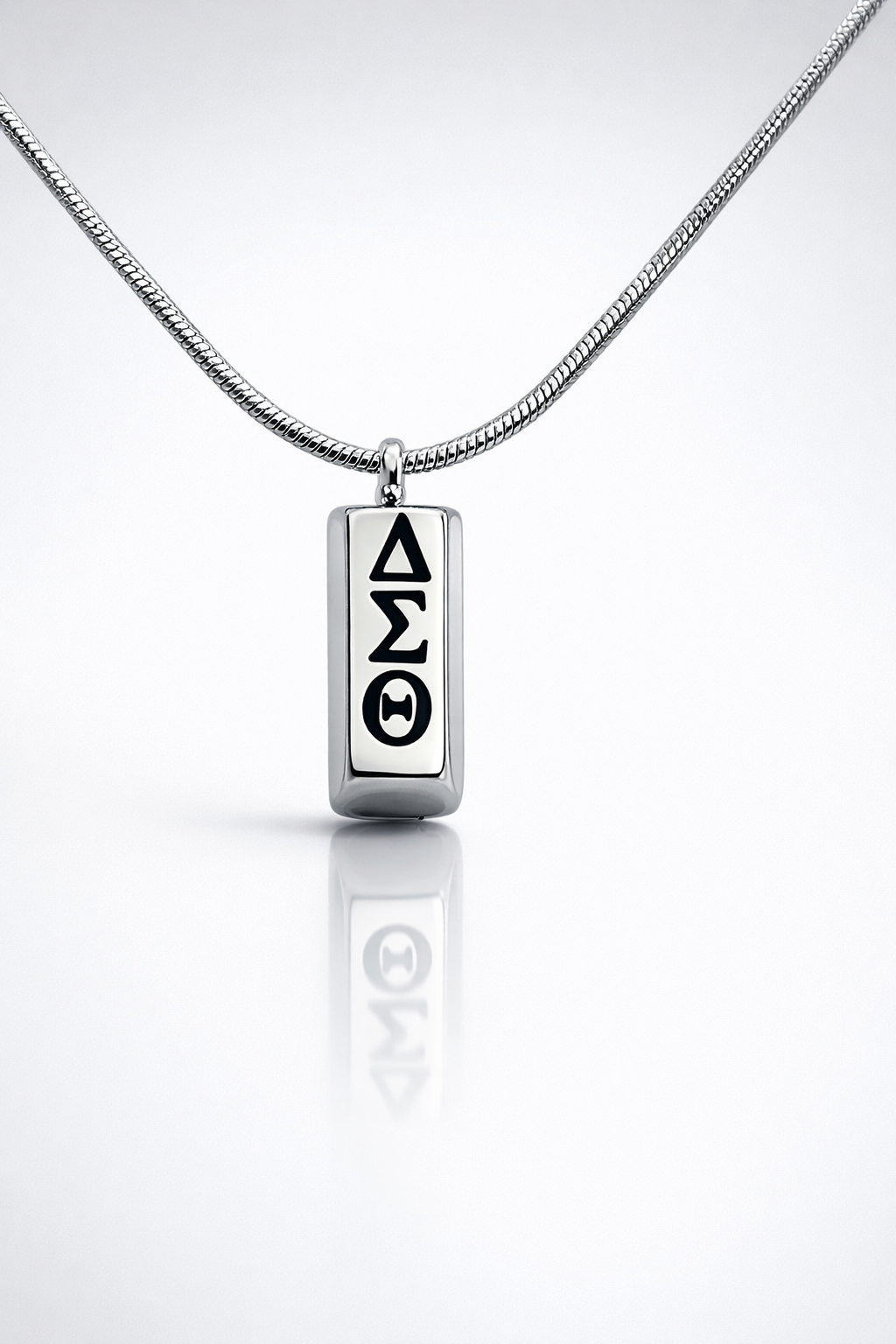 Silver Pillar– Delta Sigma Theta Bar Necklace