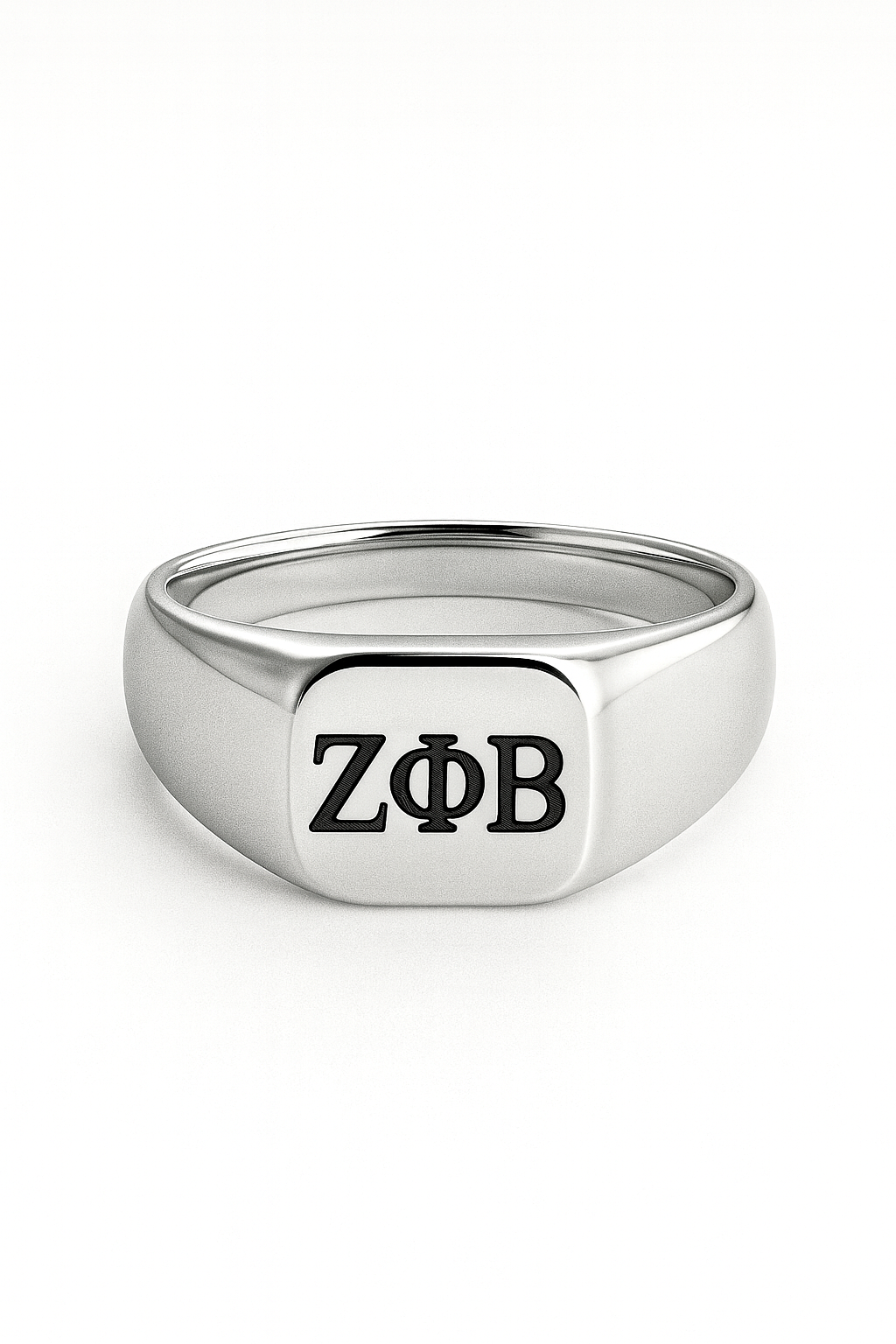 Zeta Prestige Silver Square Signet Ring 