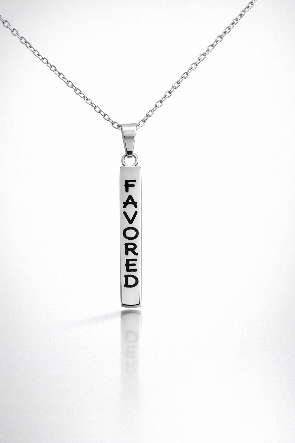 The Favored Legacy Bar Necklace – Silver Edition
