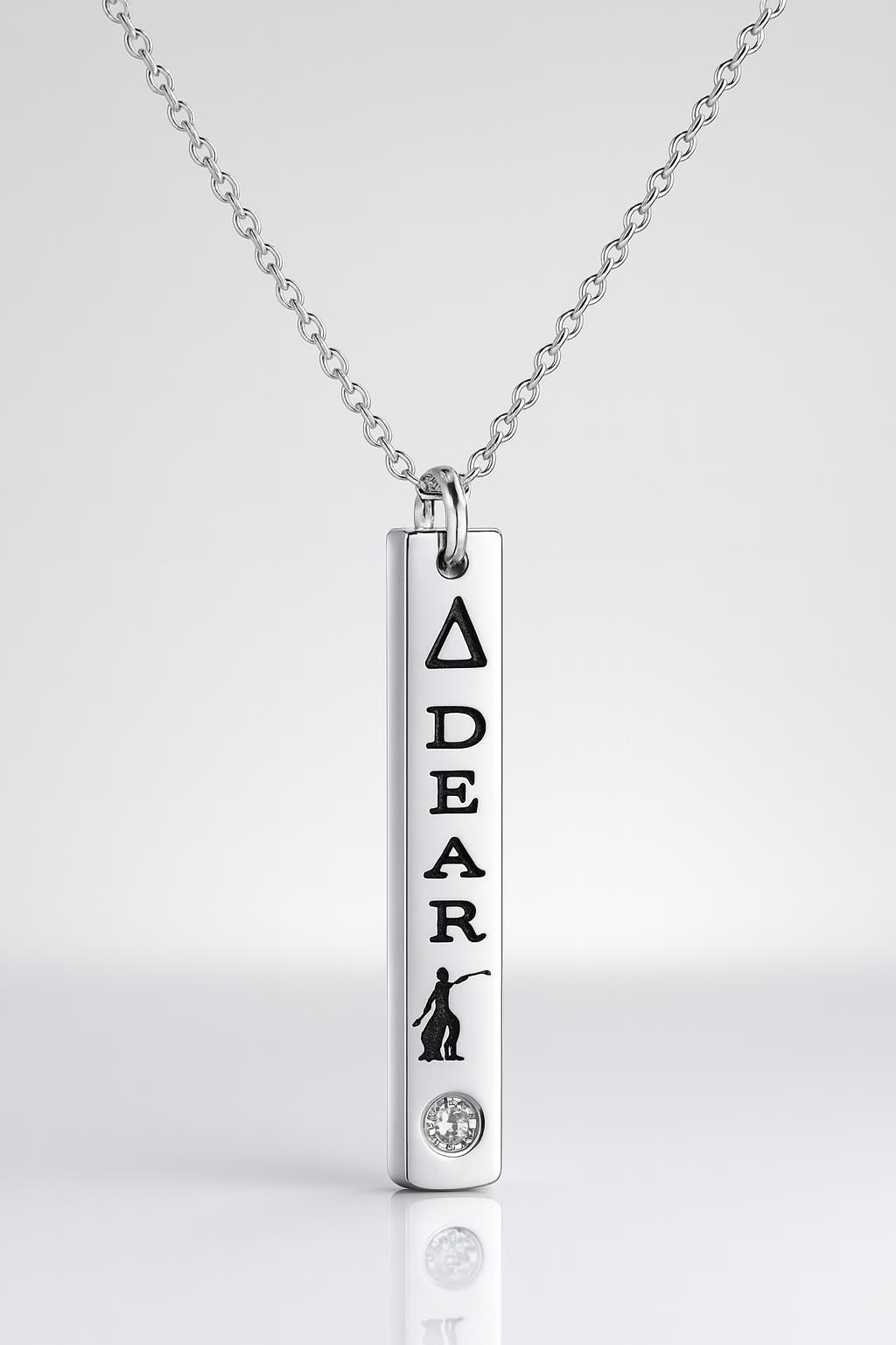 Delta Dear Legacy Bar Necklace – Silver Edition