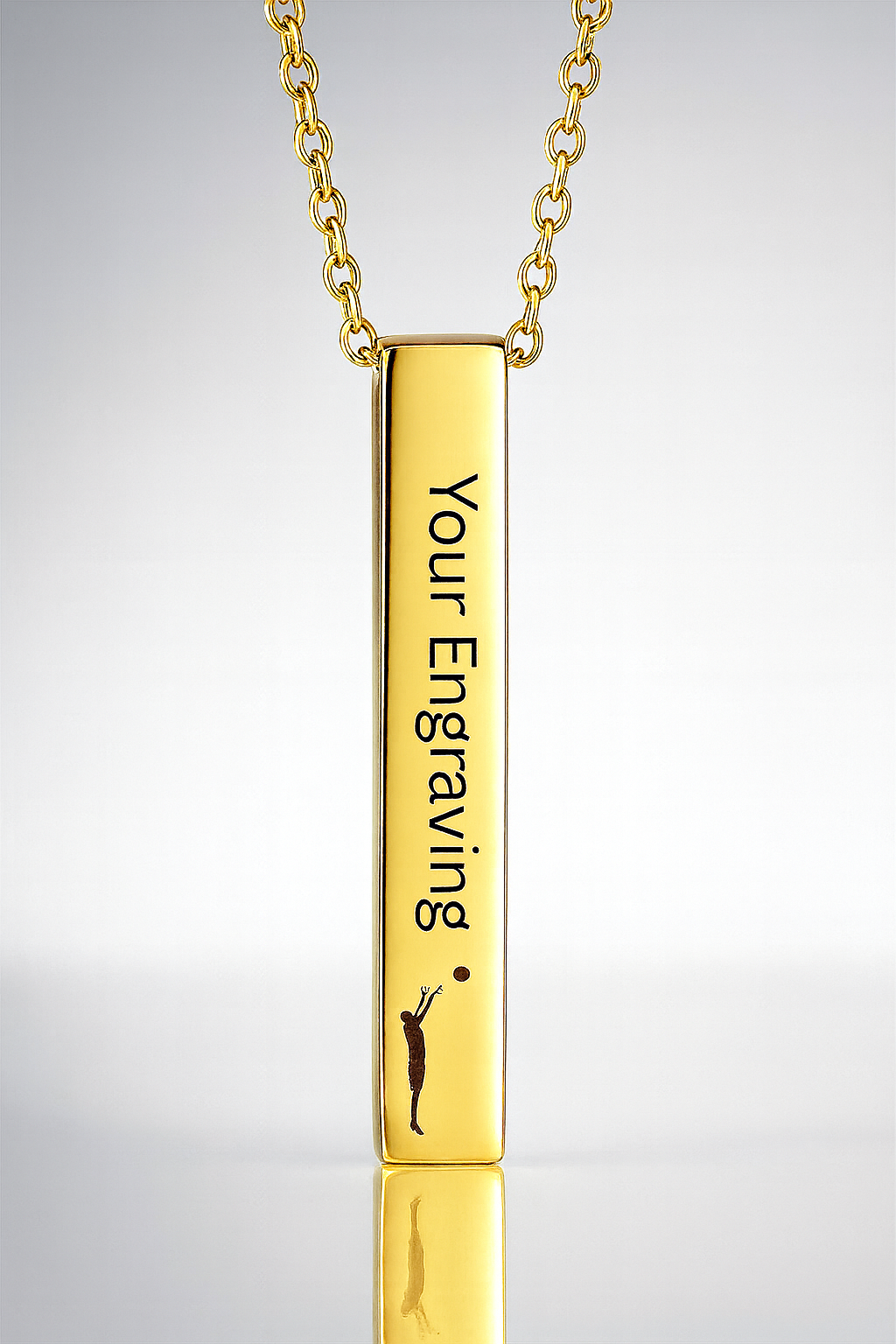 Legacy Elevate™ Vertical Bar Necklace – Gold Edition