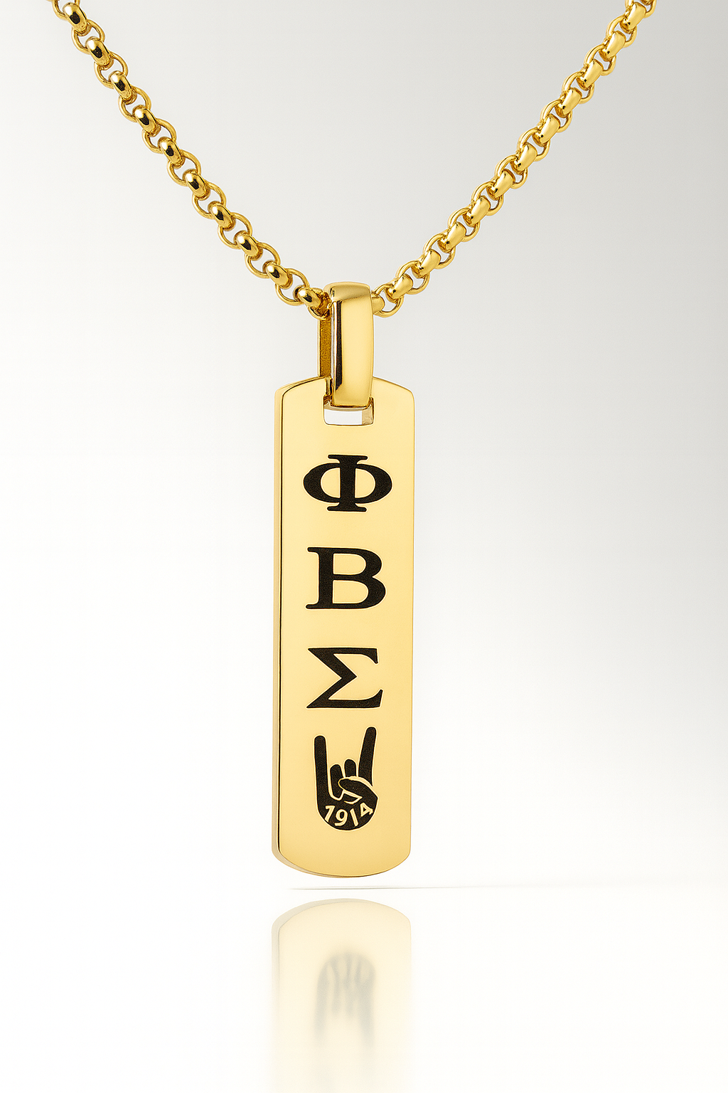 Imperial Legacy Vertical Bar Necklace – Sigma Gold Edition