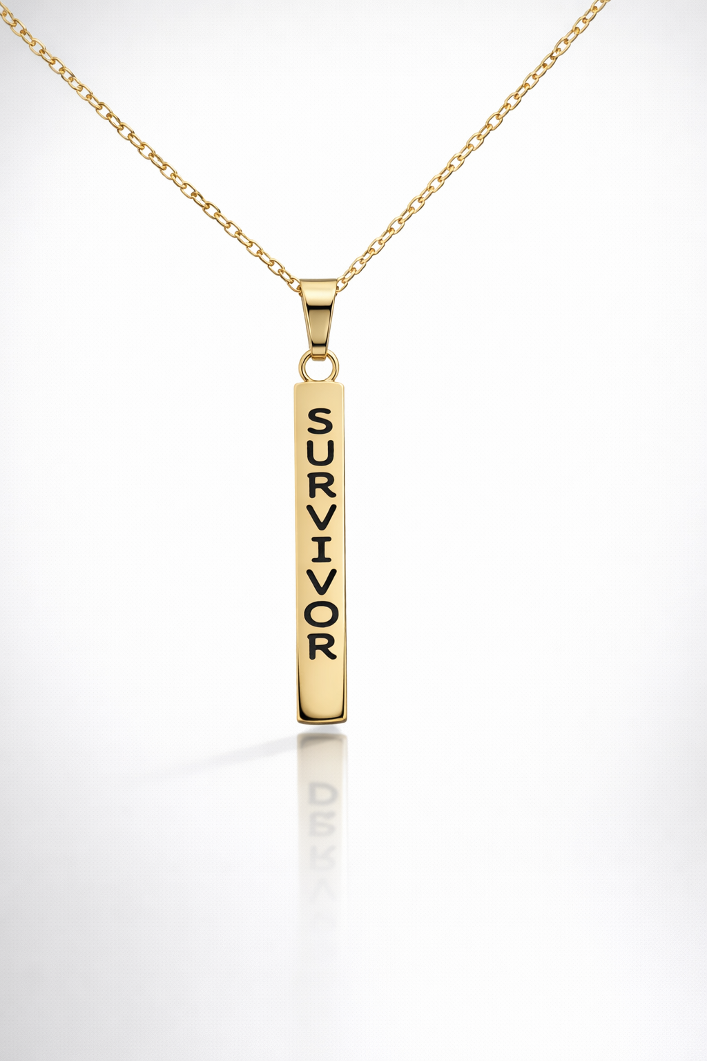 The Survivor Legacy Bar Necklace – Gold Edition