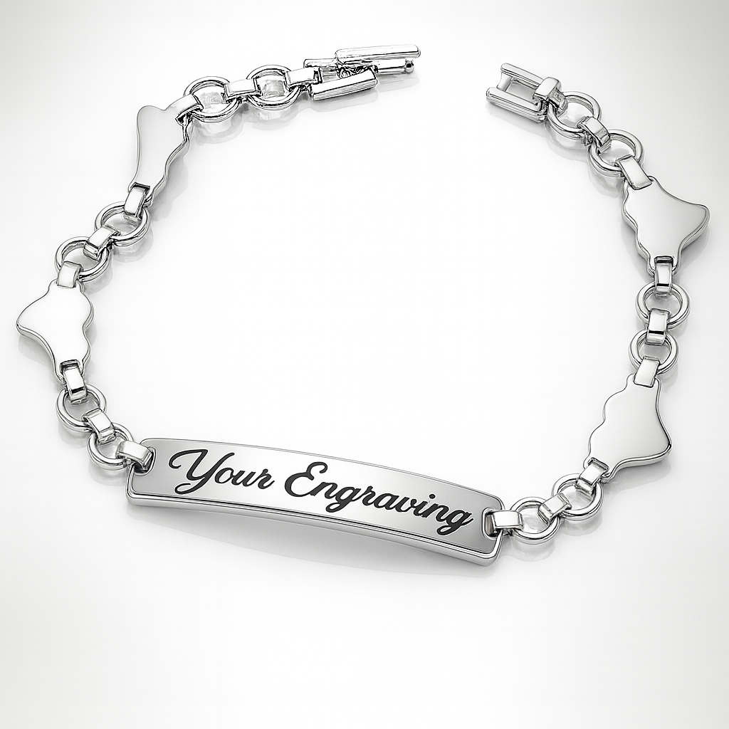 HeartLink Signature – Engravable Bracelet