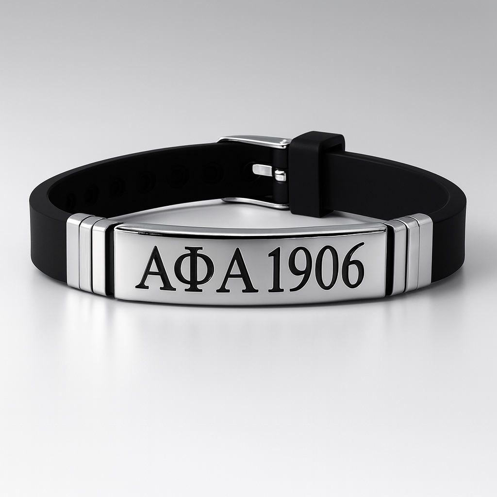 Legacy Bar Bracelet — Alpha Phi Alpha (Silver 1906 Edition)