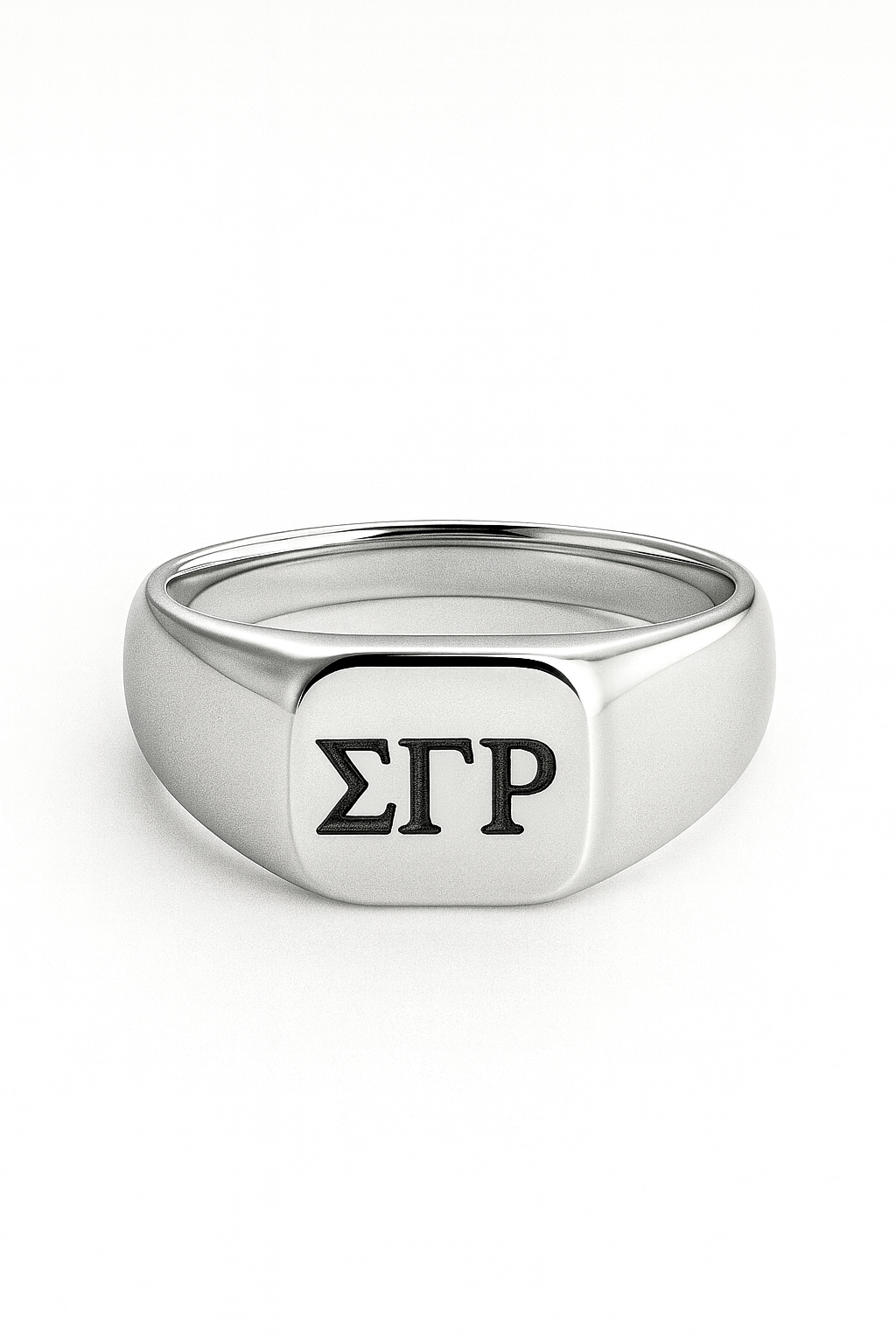 Sterling Legacy Square Signet Ring – Sigma Gamma Rho (ΣΓΡ) Silver Edition