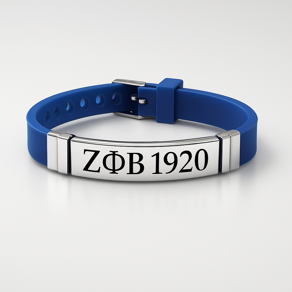 Zeta Prestige Active Blue - Silicone & Staines Steel  Bracelet