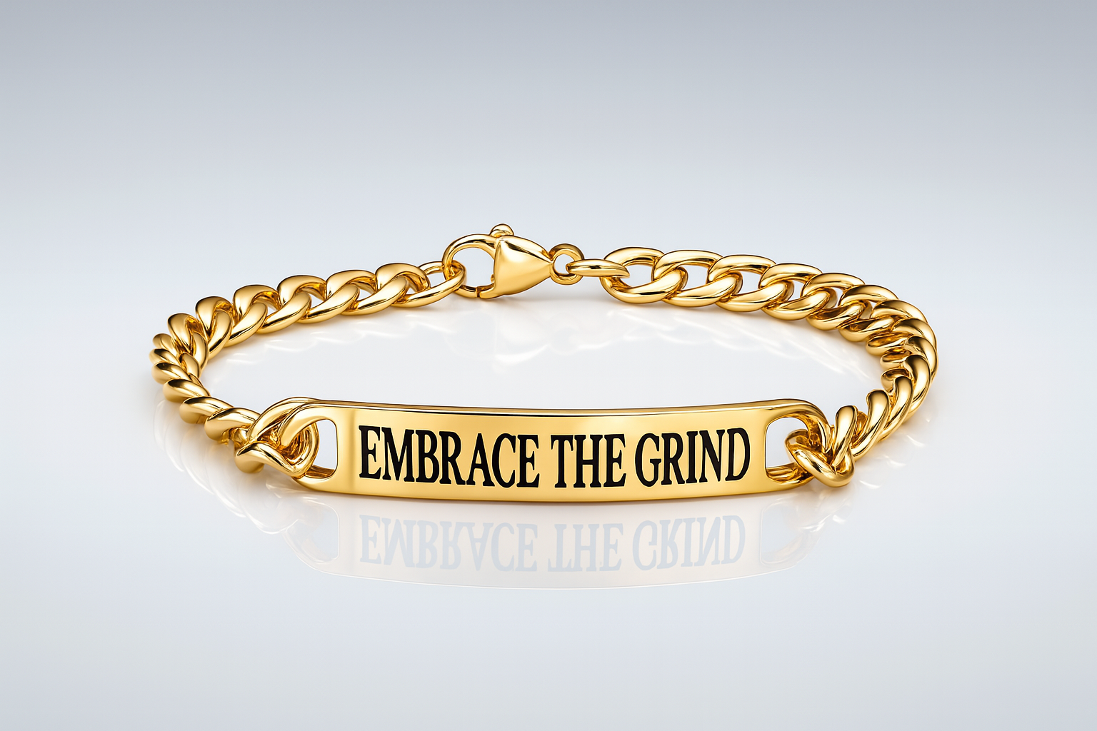Embrace the Grind Legacy Cuban Bracelet – Gold Edition