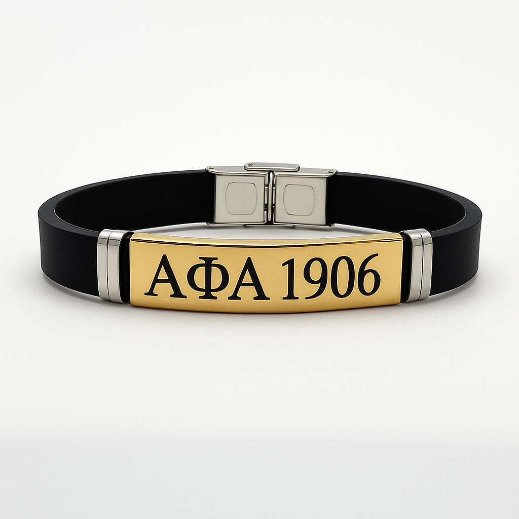 Legacy Bar Bracelet — Alpha Phi Alpha (Gold 1906 Edition)