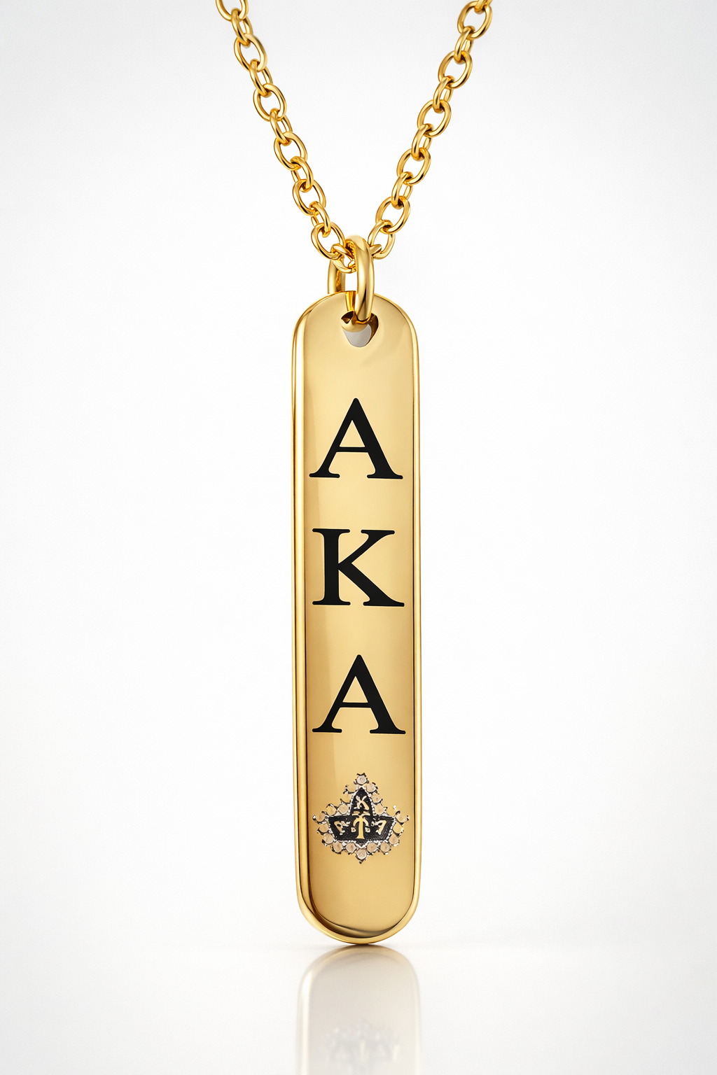 Imperial Ivy Vertical Legacy Pendant – Gold Edition