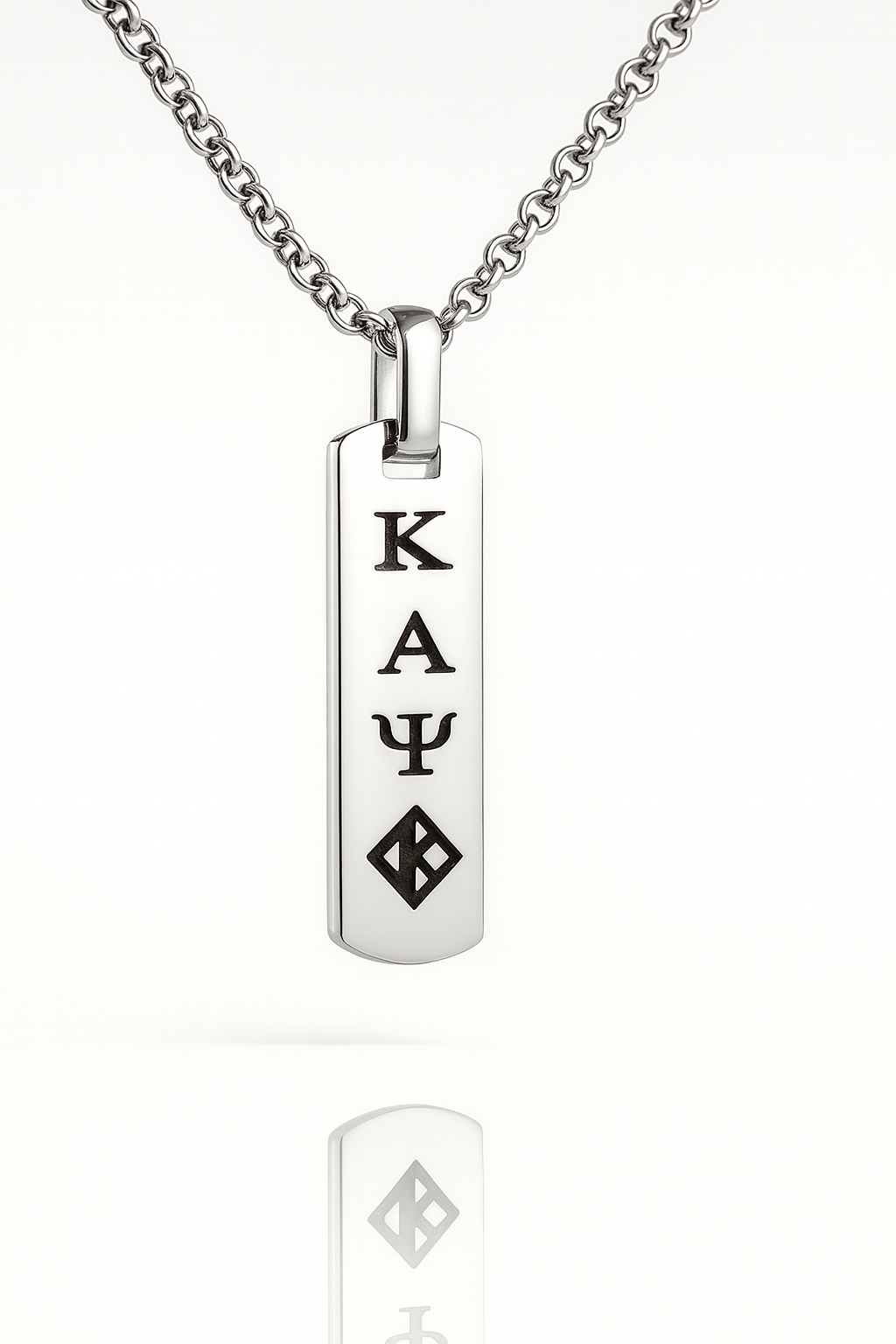 Imperial Legacy Vertical Bar Necklace – Kappa Silver Edition