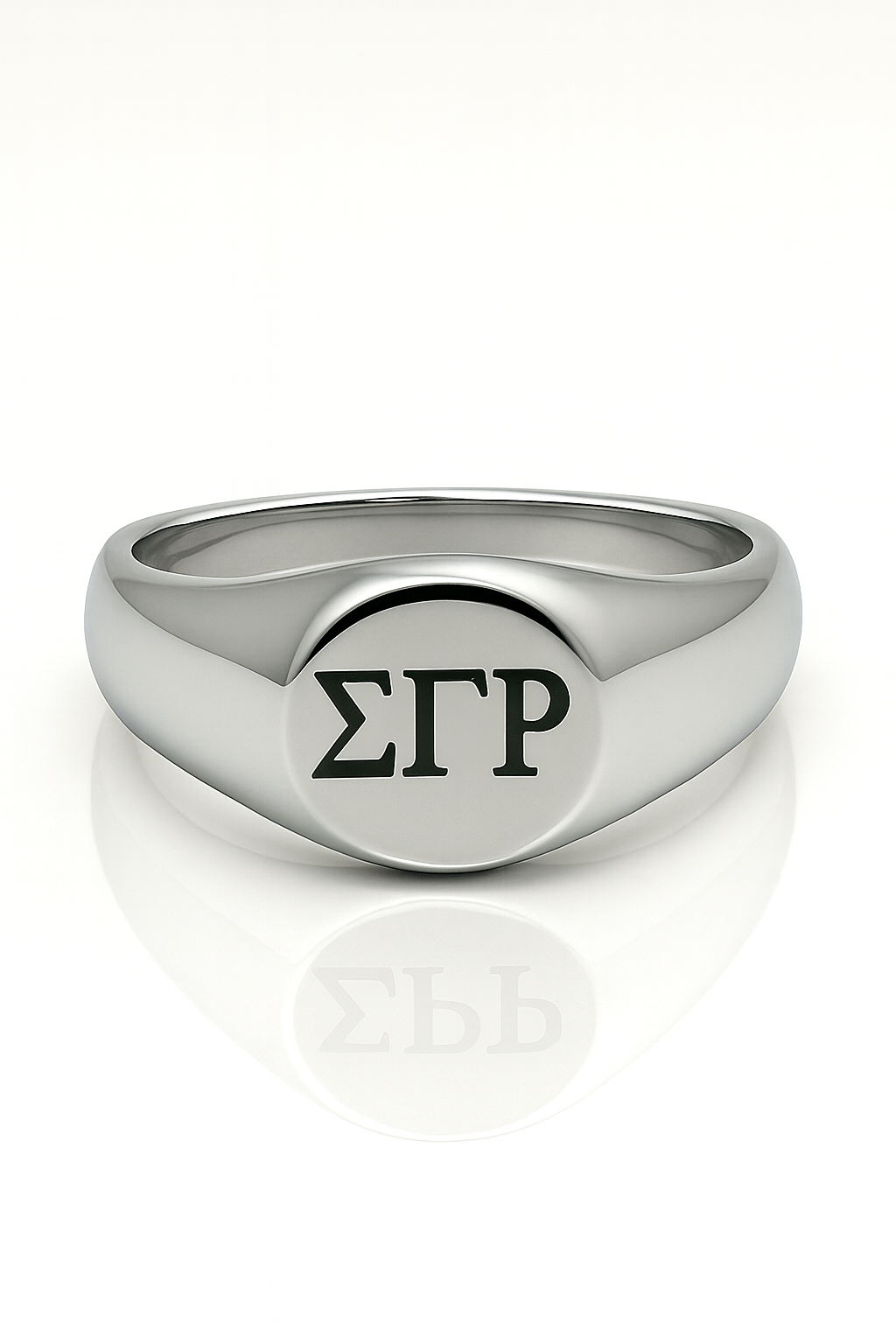 Imperial Legacy Round Signet Ring – Sigma Gamma Rho (ΣΓΡ) Silver Edition