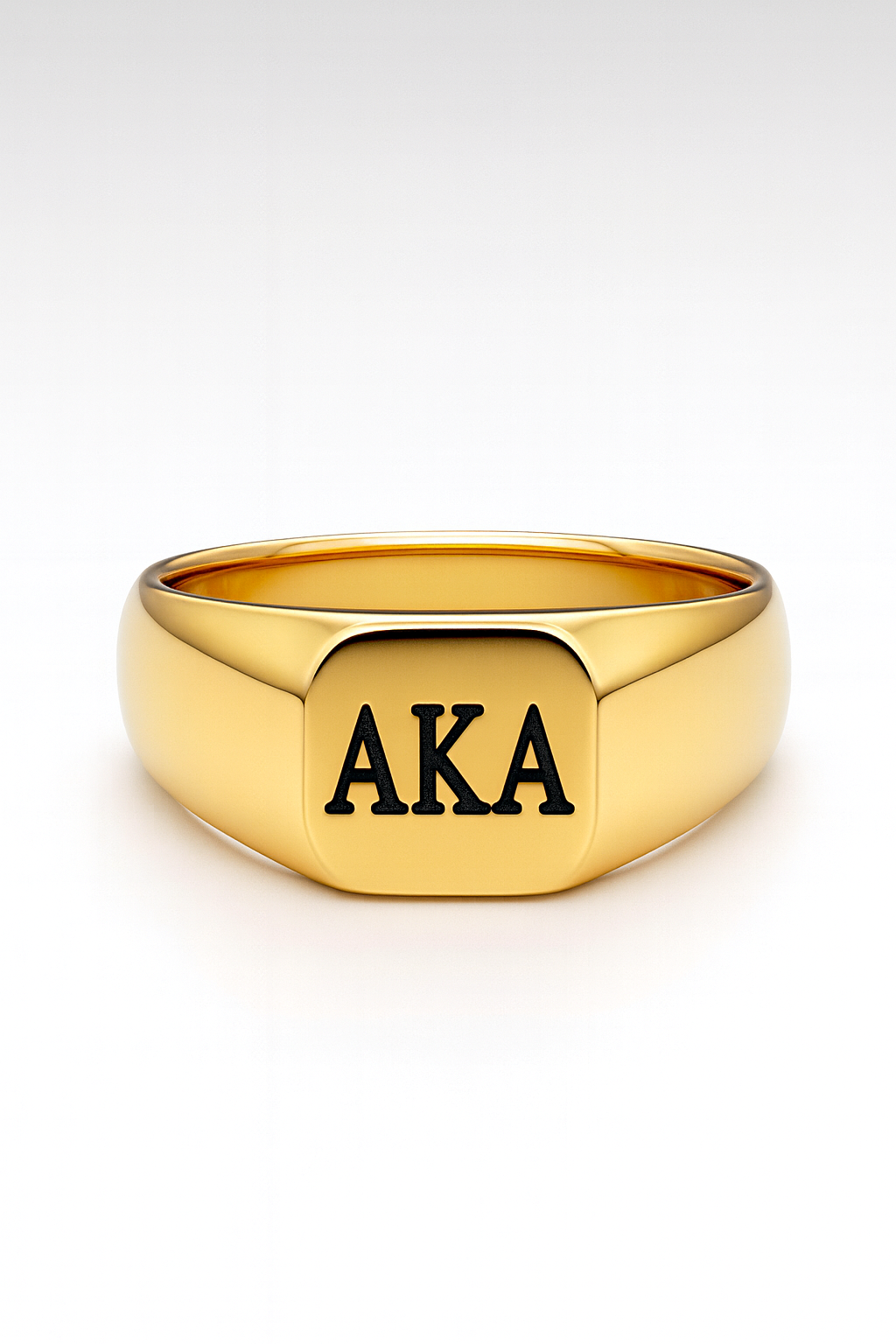 Imperial Legacy Square Signet Ring – Alpha Kappa Alpha (AKA) Gold Edition