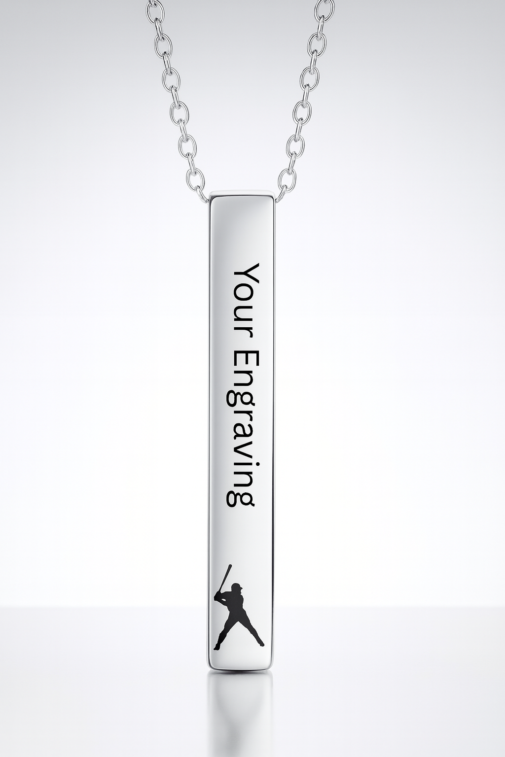 Legacy Swing™ Vertical Bar Necklace – Silver Edition