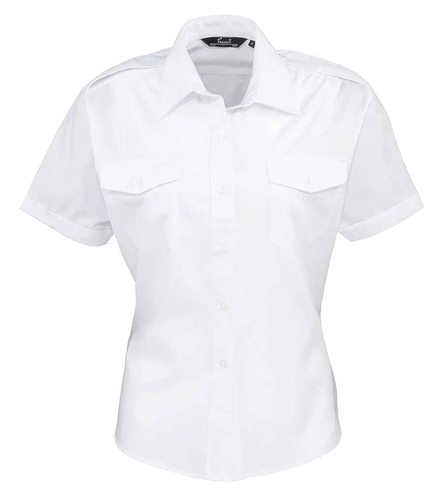 Premier Ladies Short Sleeve Pilot Shirt