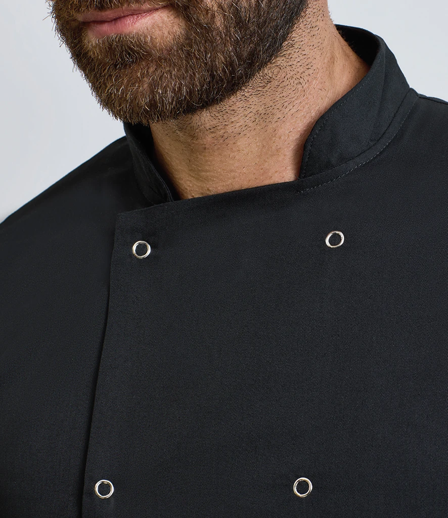 Premier Unisex Long Sleeve Stud Front Chef's Jacket