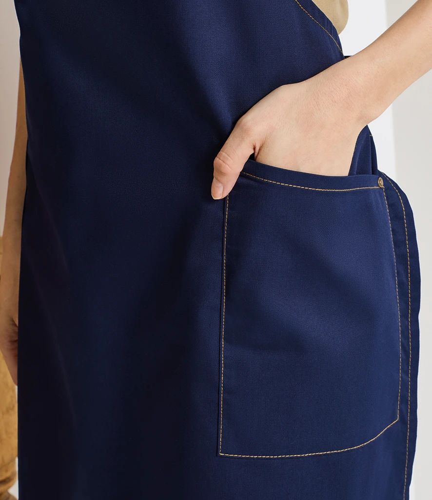 Premier Barley Contrast Stitch Bib Apron