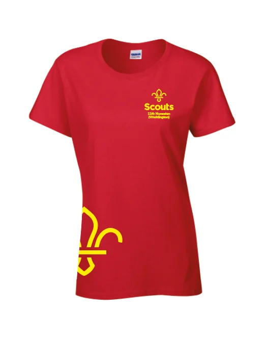 11th Nuneaton Scouts Ladies Fit T-shirt