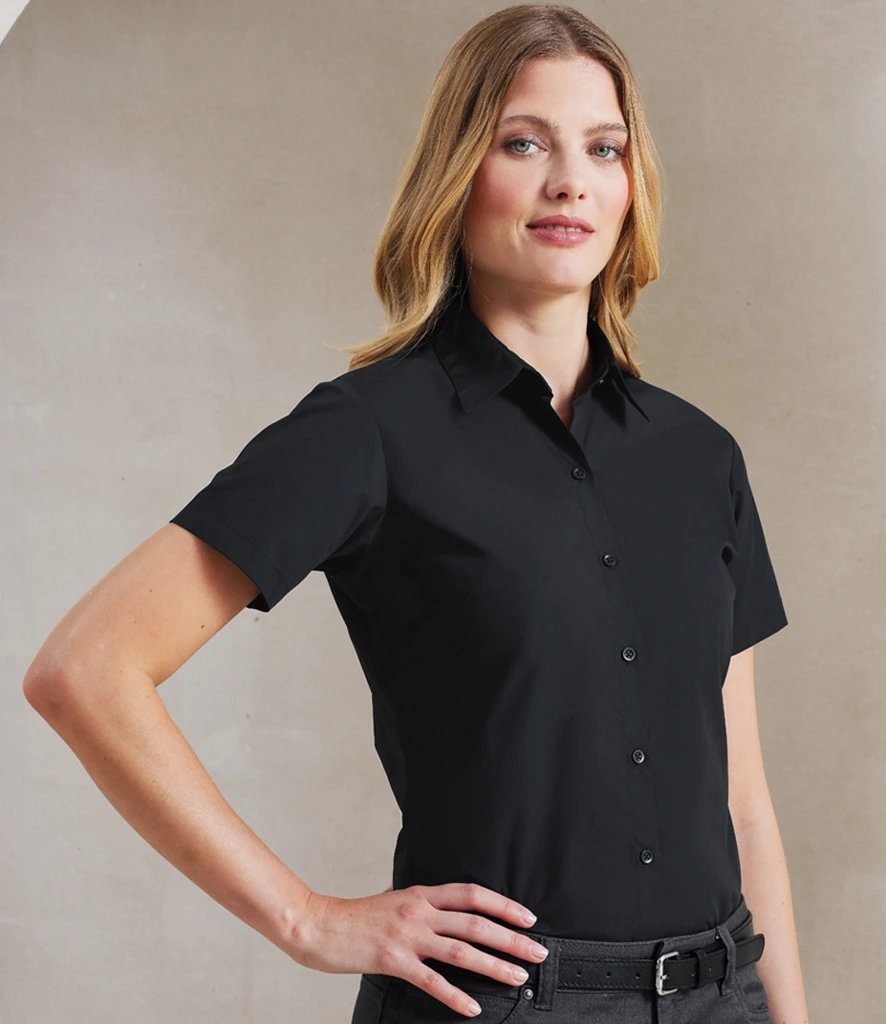 Premier Ladies Supreme Short Sleeve Poplin Shirt