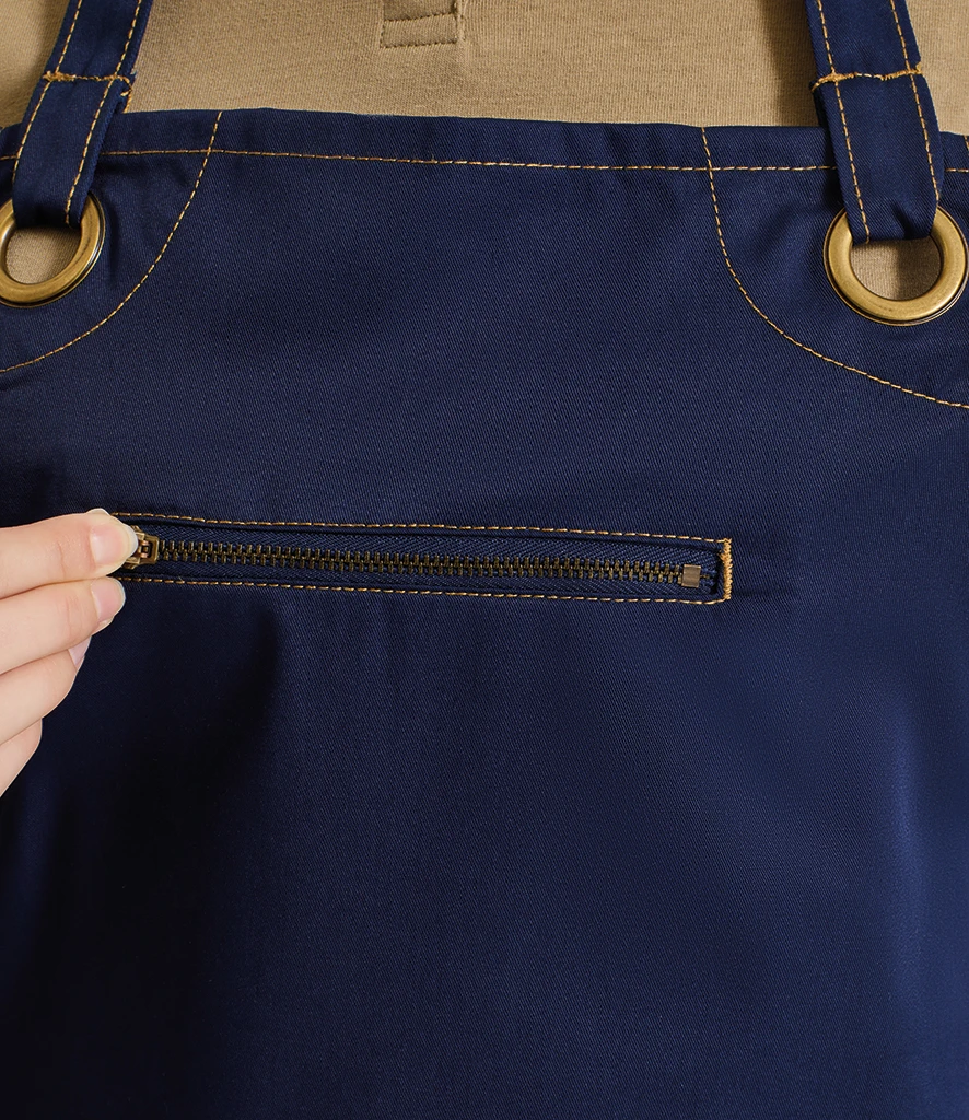 Premier Barley Contrast Stitch Bib Apron