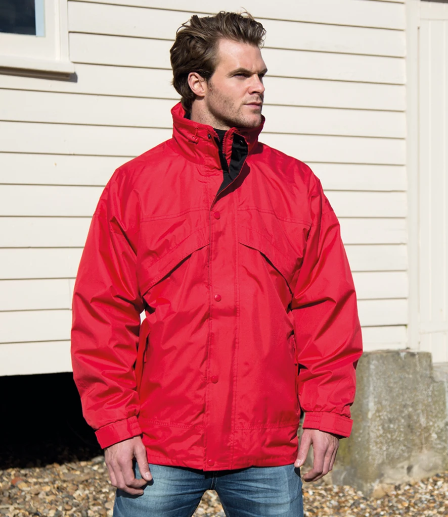 Result 3-in-1 Waterproof Zip and Clip Fleece Lined Jacket