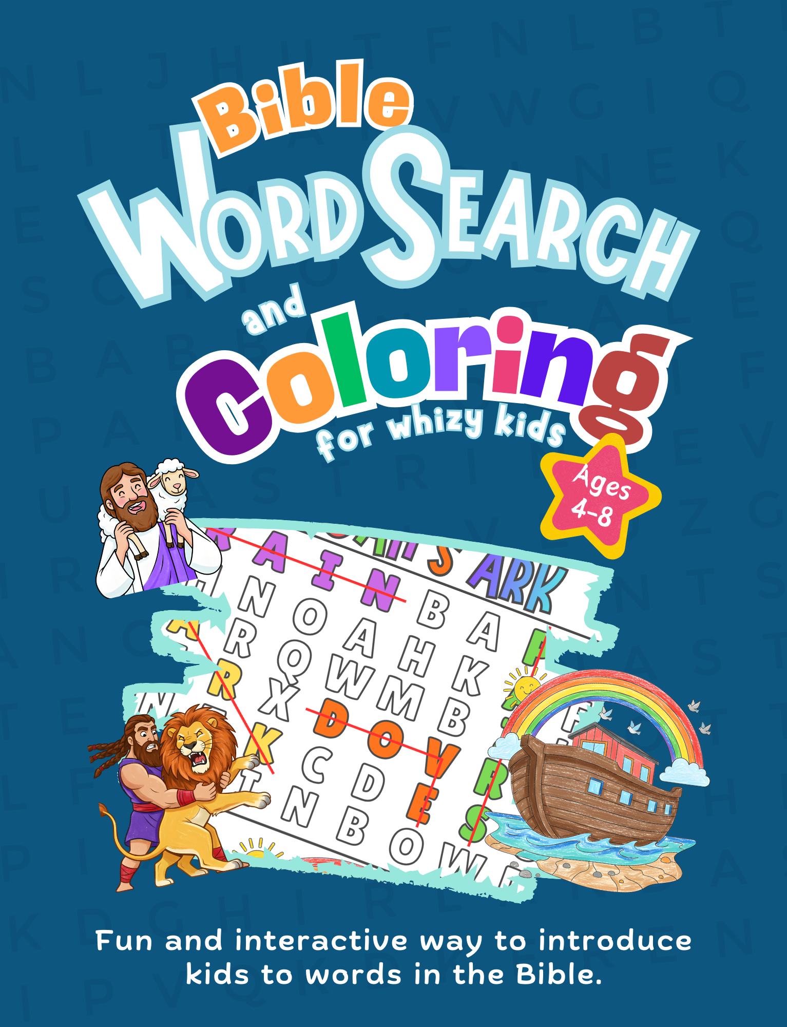 Bible Word Search + Coloring