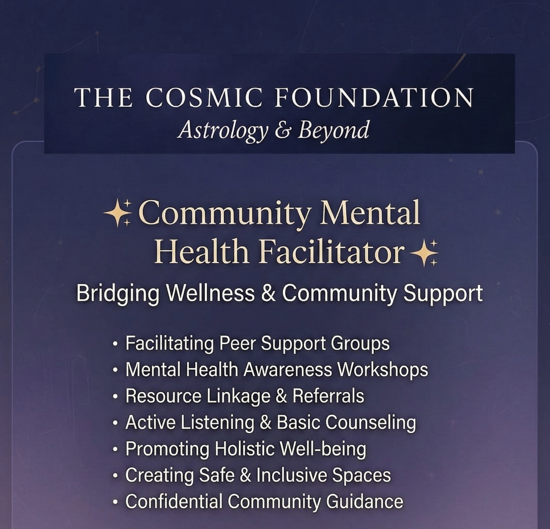 Community Mental Health Facilitator