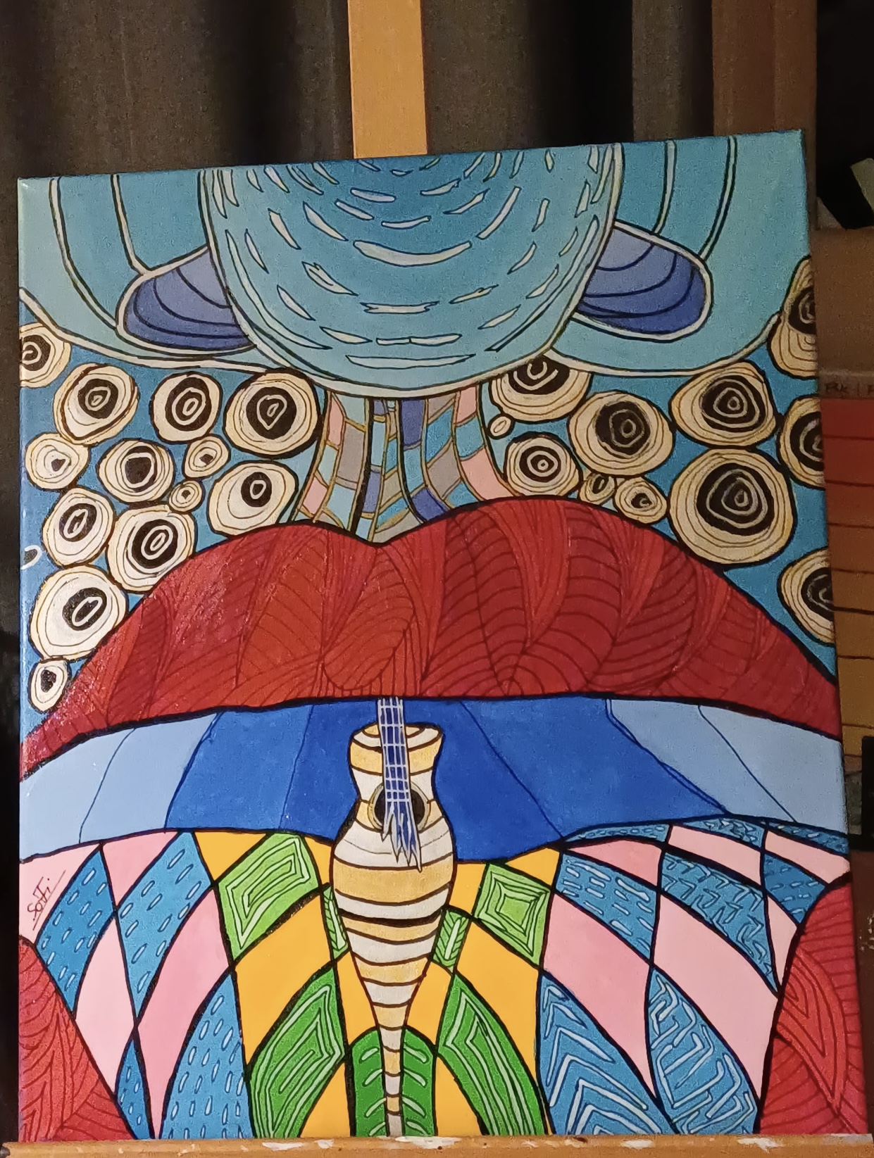 Psychédélique guitare