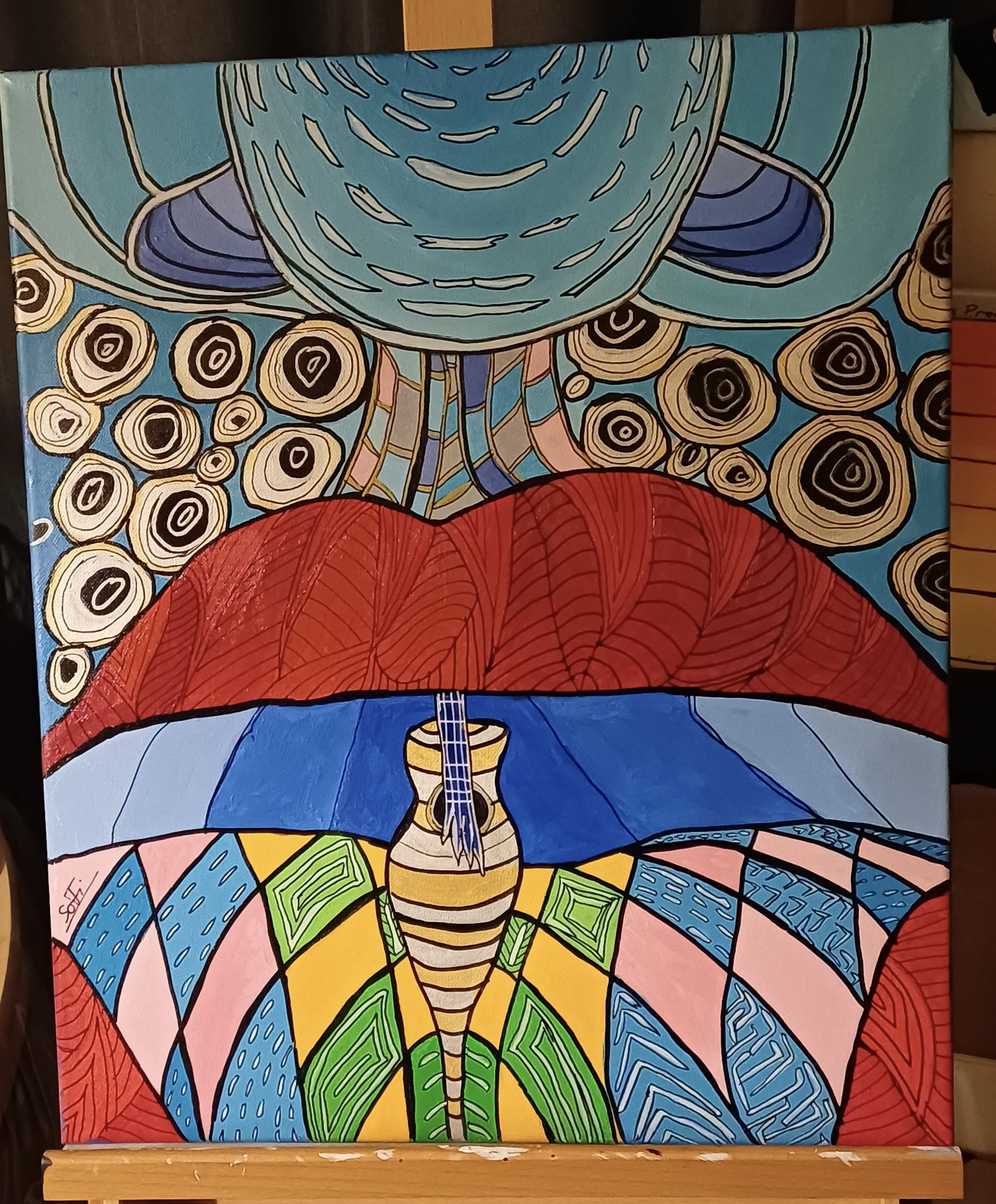 Psychédélique guitare