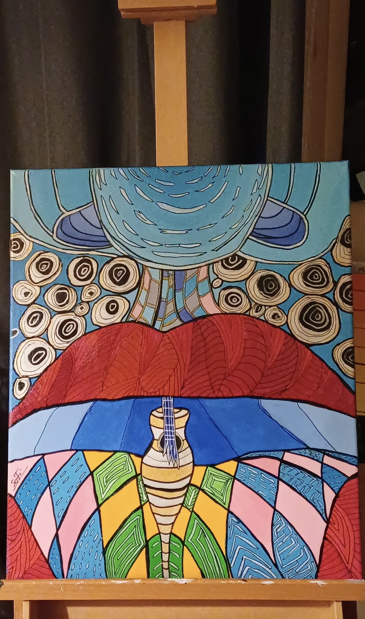 Psychédélique guitare