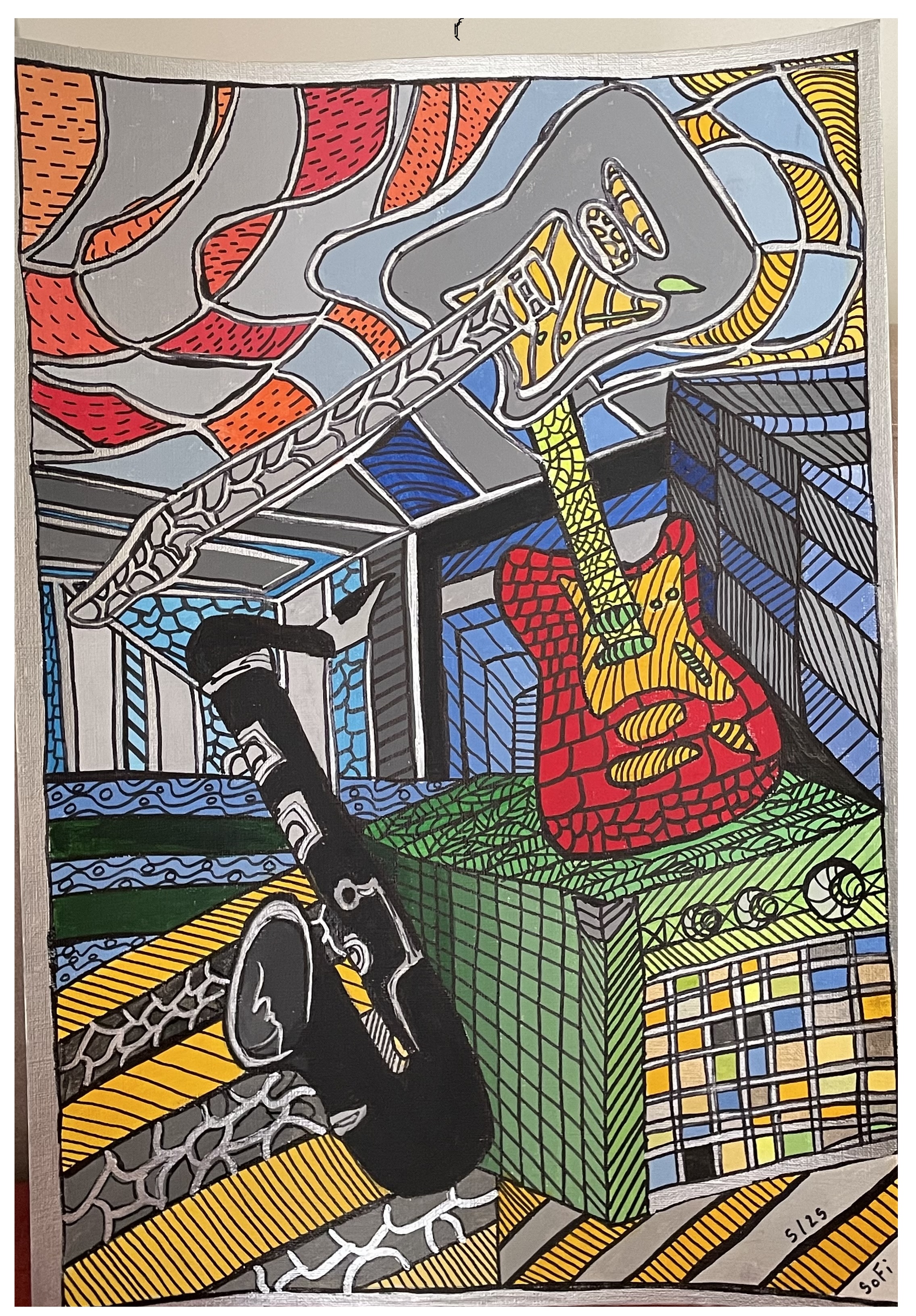 Deux guitares et un sax