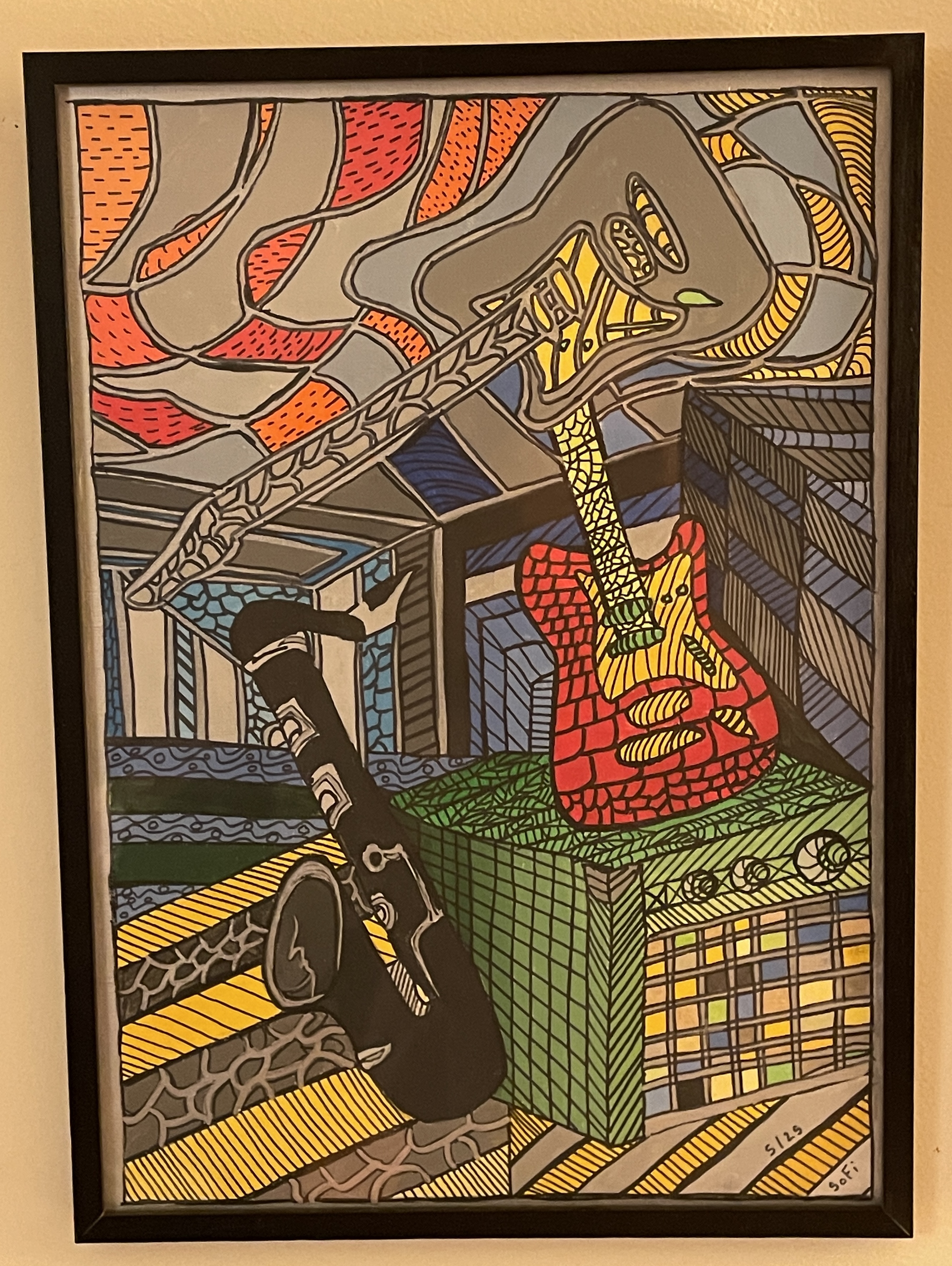 Deux guitares et un sax