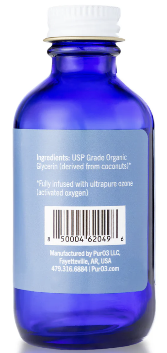 Puro3 Ozone-Infused Glycerin. 2oz bottle