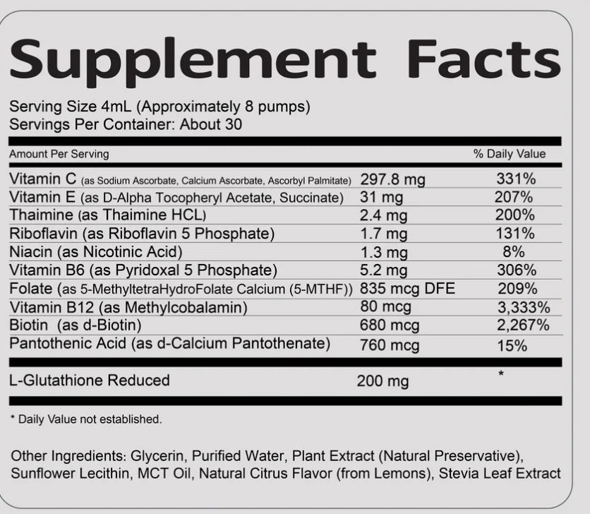 NanoGlut+B Master Antioxidant Elixir