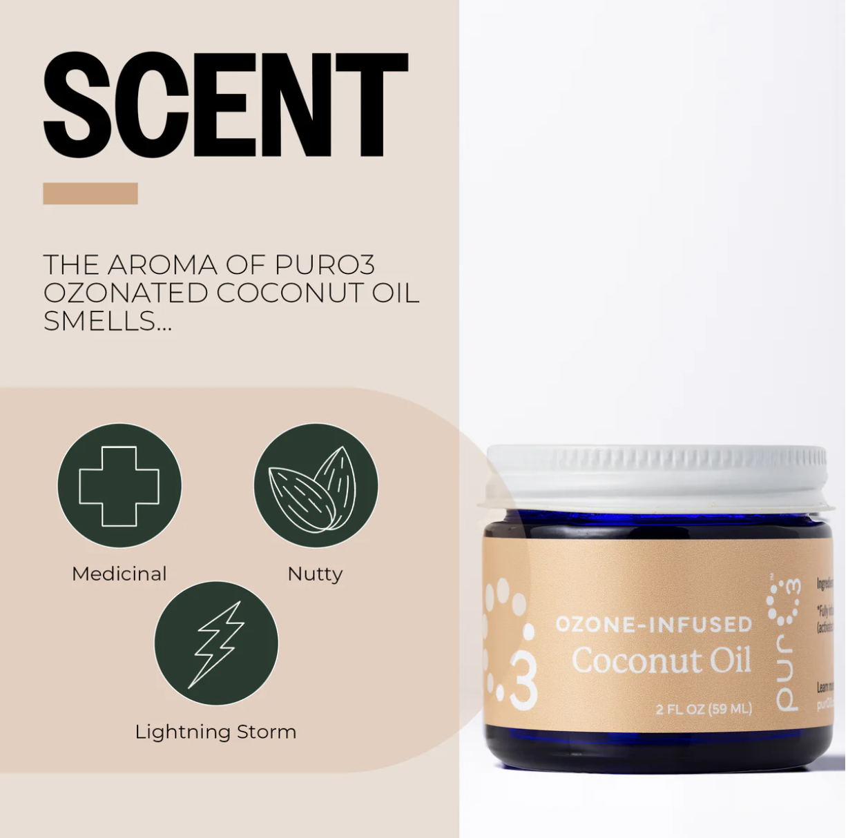 PurO3 Ozone-Infused Coconut Oil