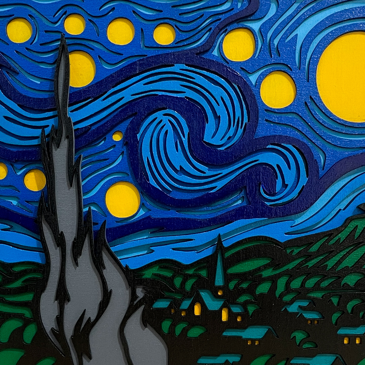 La Noche Estrellada de Van Gogh