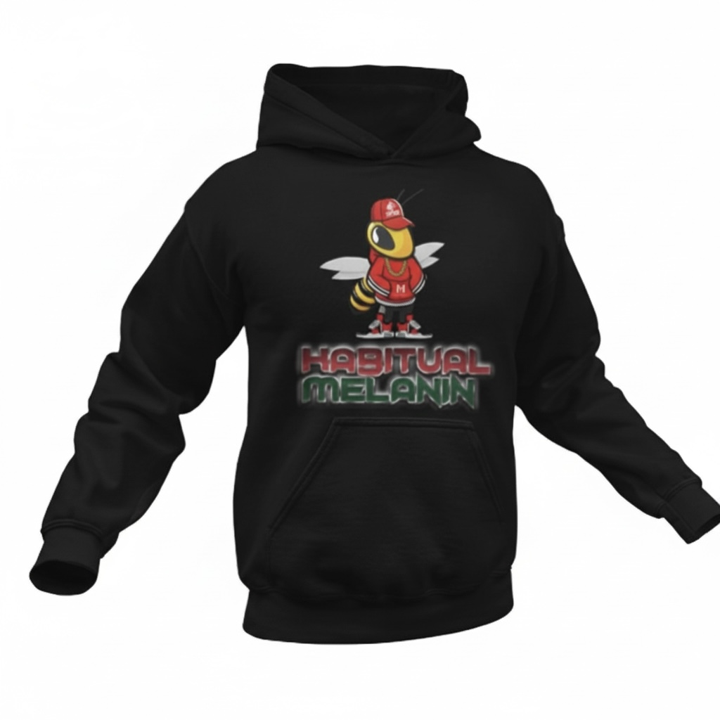 Habitual Melanin Bee Logo Hoodie